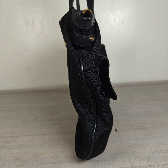 Jean Pierre Klifa For Anteprima-Nueve Black Nylon Shopper Tote Bag Large - Picture 8 of 10